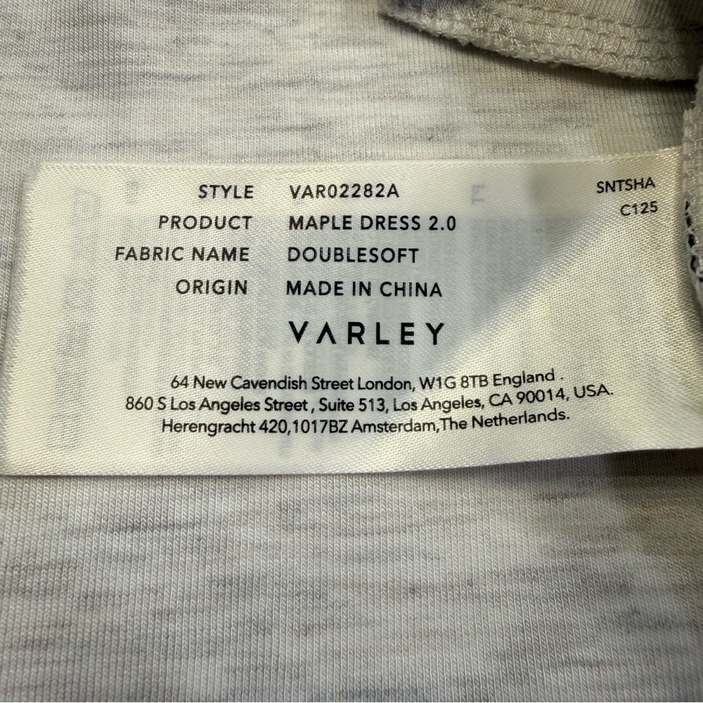 Varley Maple 2.0 DoubleSoft Dress Ivory Marl NWT Size 3X - Picture 14 of 15